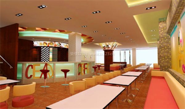 快餐店裝修圖片