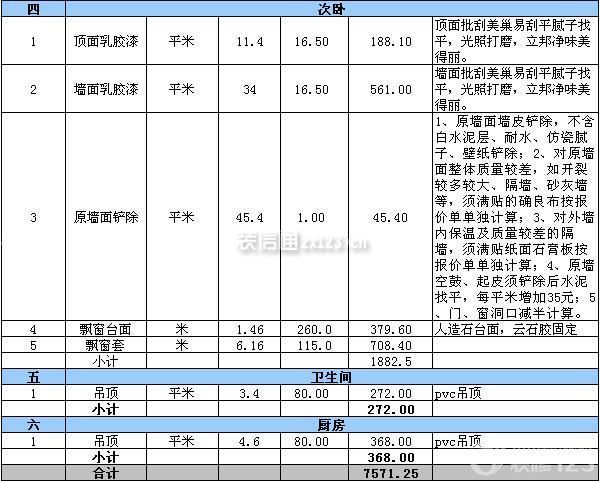 70平米裝修公司報(bào)價(jià)