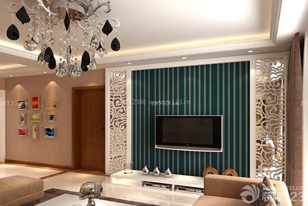 裝修半包電視墻效果圖