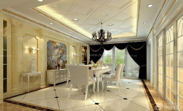 餐廳吊頂燈光效果圖