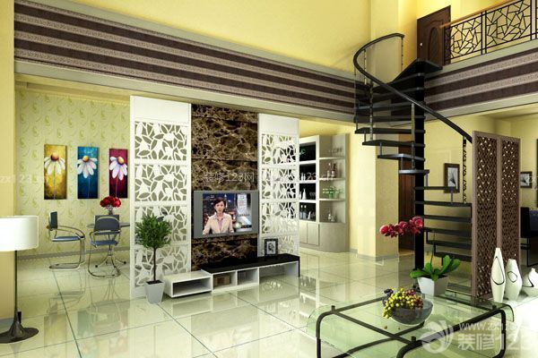 復(fù)式房子裝修之樓梯具有實(shí)用性