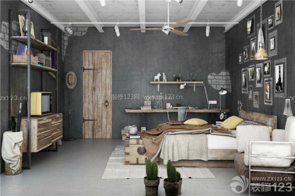 工業(yè)風格臥室