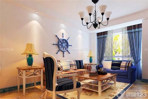 航海家裝風(fēng)格之客廳