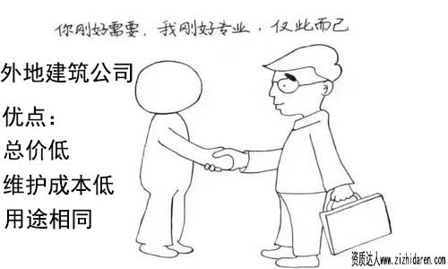 買(mǎi)外地建筑公司：花錢(qián)買(mǎi)建筑三級(jí)公司流程和注意事項(xiàng)，由于建筑公司資質(zhì)全國(guó)通用，購(gòu)買(mǎi)外地的建筑資質(zhì)，只需要拿到本省建設(shè)廳去做一個(gè)備案既可以使用，從價(jià)格方面來(lái)說(shuō)，成本會(huì)節(jié)約不少，但要提前了解辦理的流程及注意事項(xiàng)。